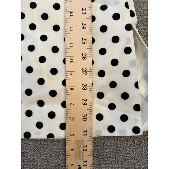 GRACE CHUANG Women's Small Polka Dot Duster Jacket Coat S White Black - Picture 6 of 16